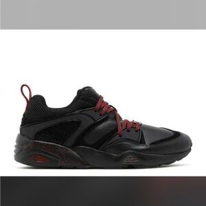 PUMA Blaze of Glory X Rise Men's Black and Red Athletic Shoes